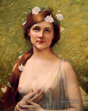  jules - Junge Frau mit winden in ihrem Haar Nacktheit Jules Joseph Lefebvre